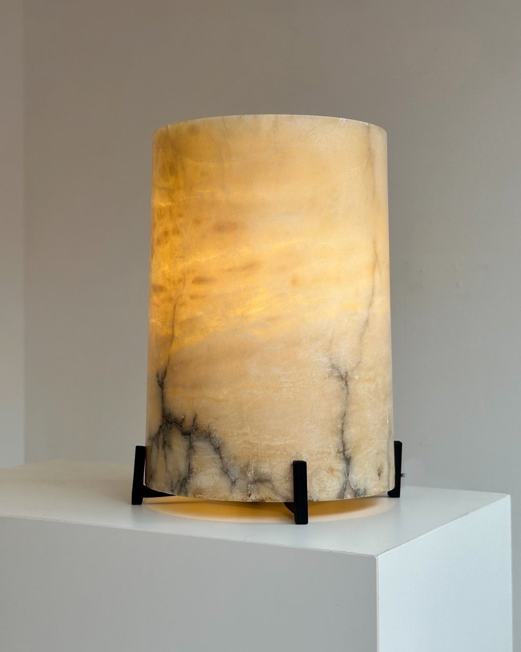 In the manner of marc duplantier — Alabaster lamp · 1960 · France