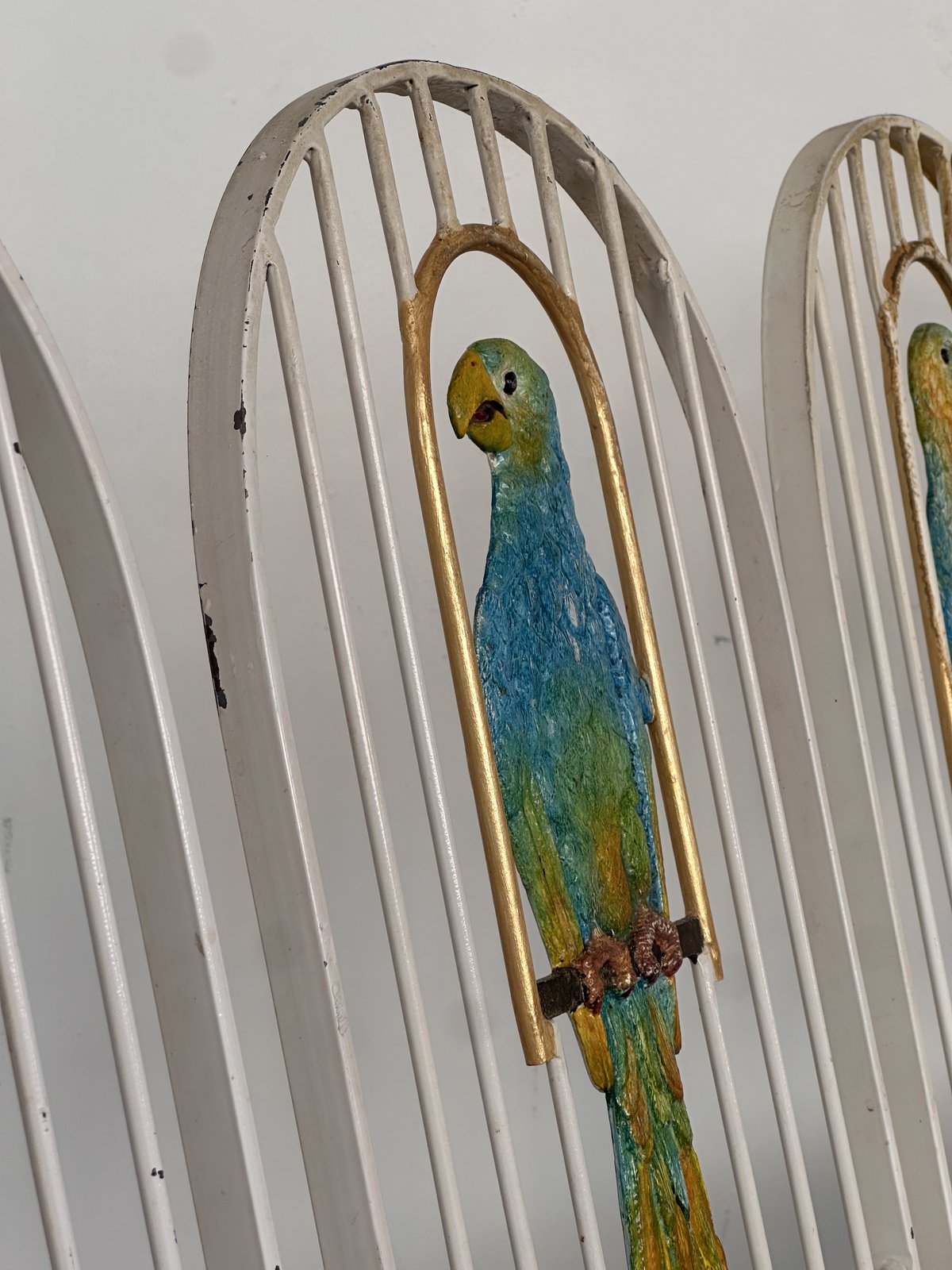 Maison jansen — 4 parrot cage chairs · 1950 · France