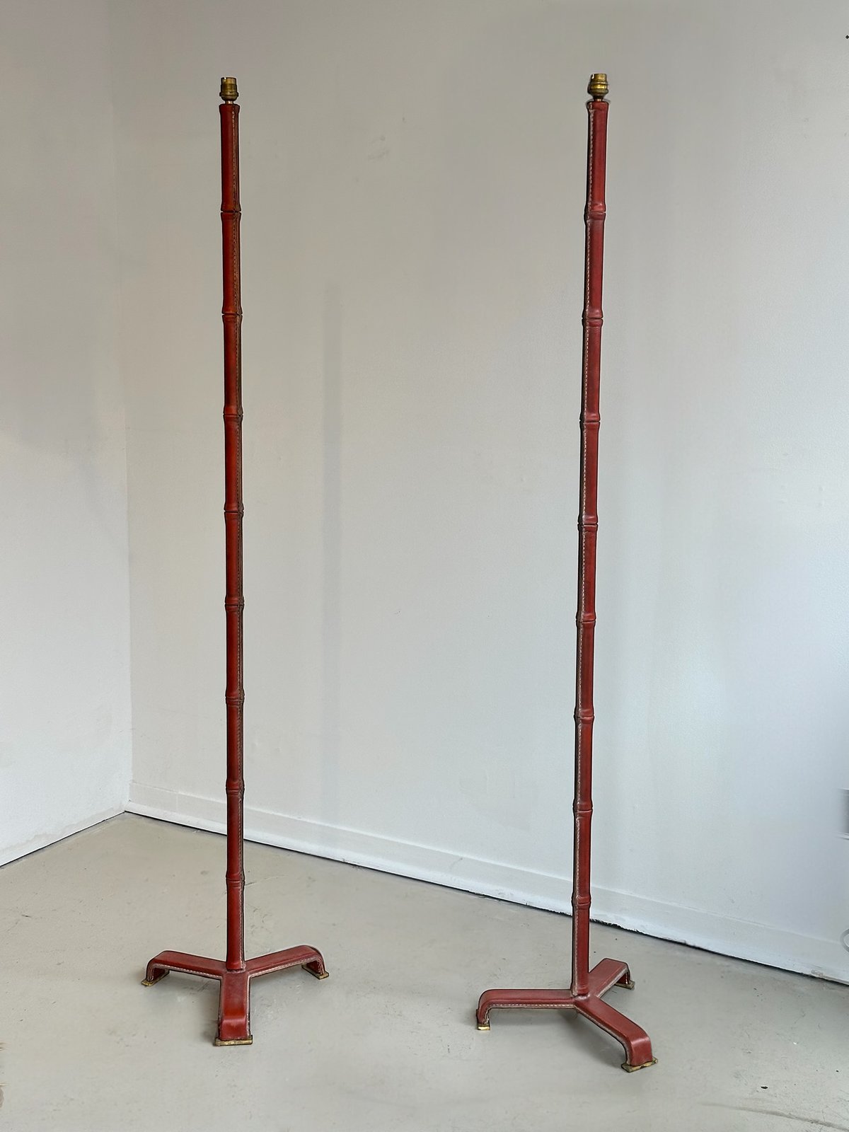 Jacques adnet — Pair of lampstands · 1940 · France